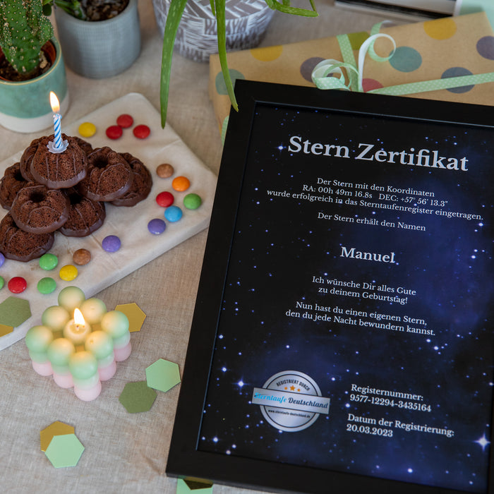 Sterntaufe Gutscheinkarte