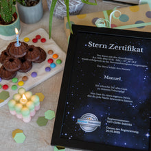 Lade das Bild in den Galerie-Viewer, Sterntaufe Gutscheinkarte
