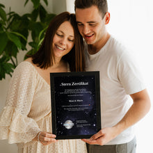 Lade das Bild in den Galerie-Viewer, Sterntaufe Gutscheinkarte
