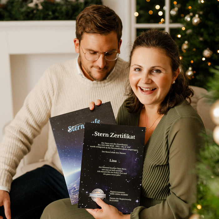 Sterntaufe Gutscheinkarte